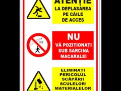 Panou pentru interiorul santierului